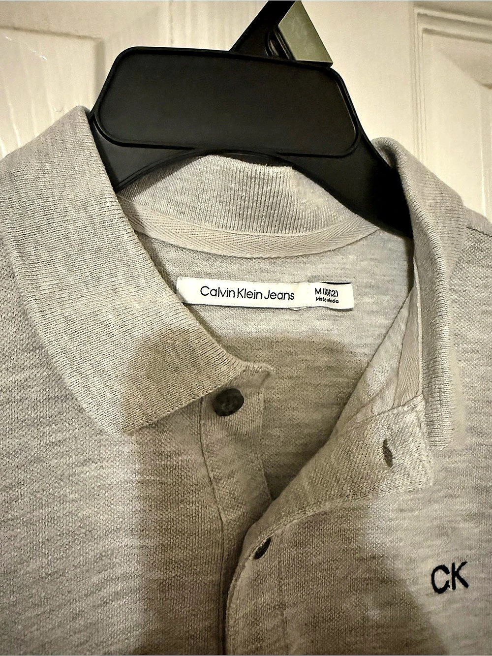 Calvin Klein Jeans Gray Short Sleeve Polo